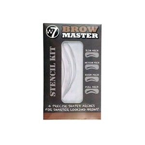 W7 Brow Master Stencil Kit 4 Precise Shaped Arch Stencils