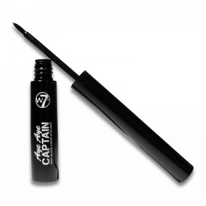 W7 AYE AYE CAPTAIN BLACK LIQUID EYELINER BLACK
