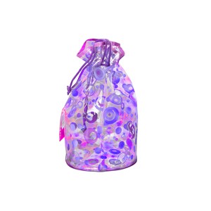Royal clear draw string bag