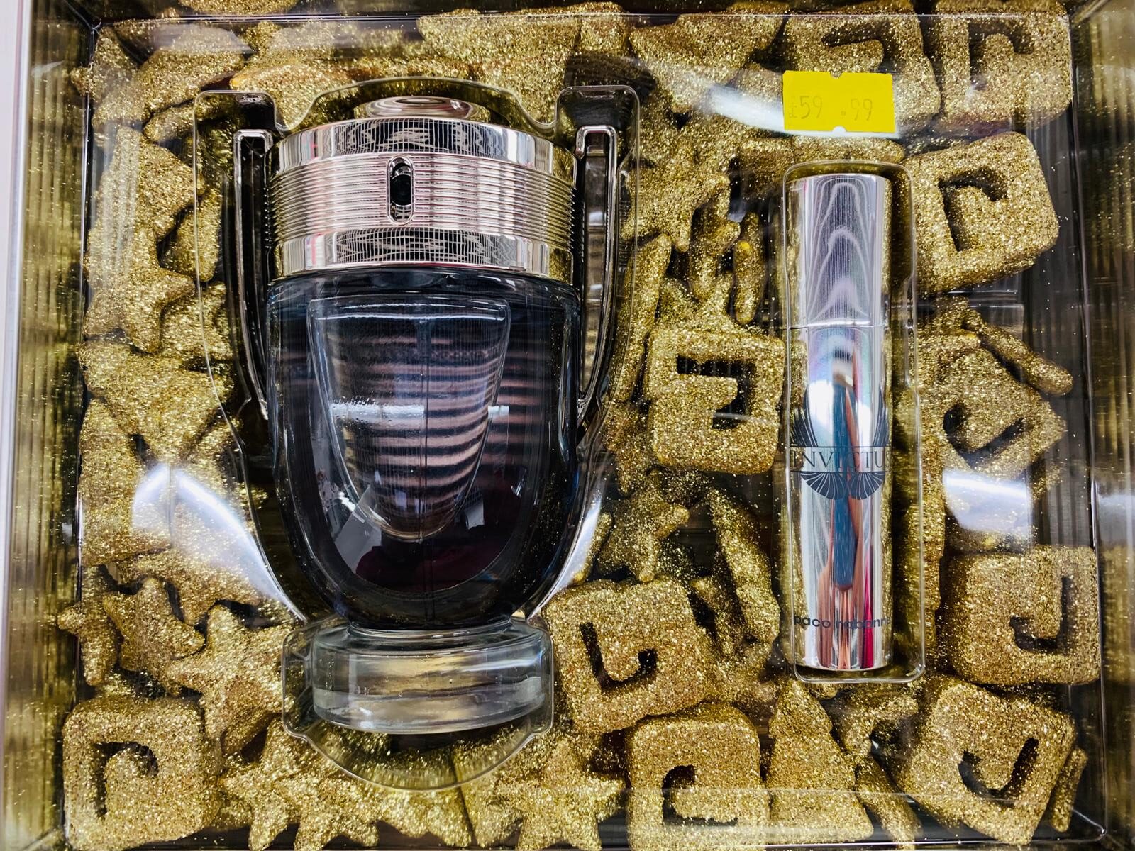 Paco Rabanne Invictus 100ml edt and 10ml travel size spray giftset