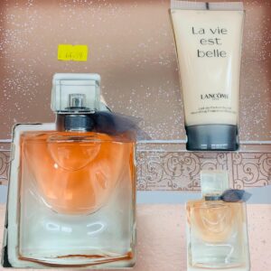 Lancome la vie est belle 50ml giftset with body lotion and mini perfume